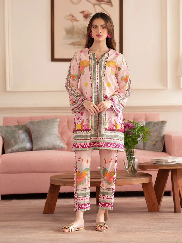 MAHNUR Digital Printed Co-Ords Set (Shirt & Trouser)