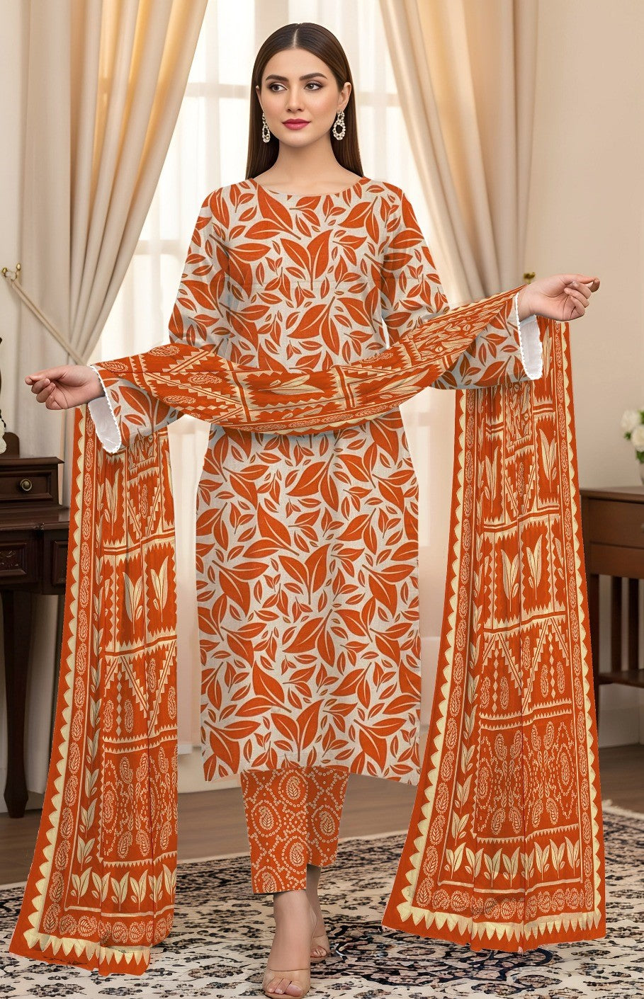 3 Piece Digital Printed Allover