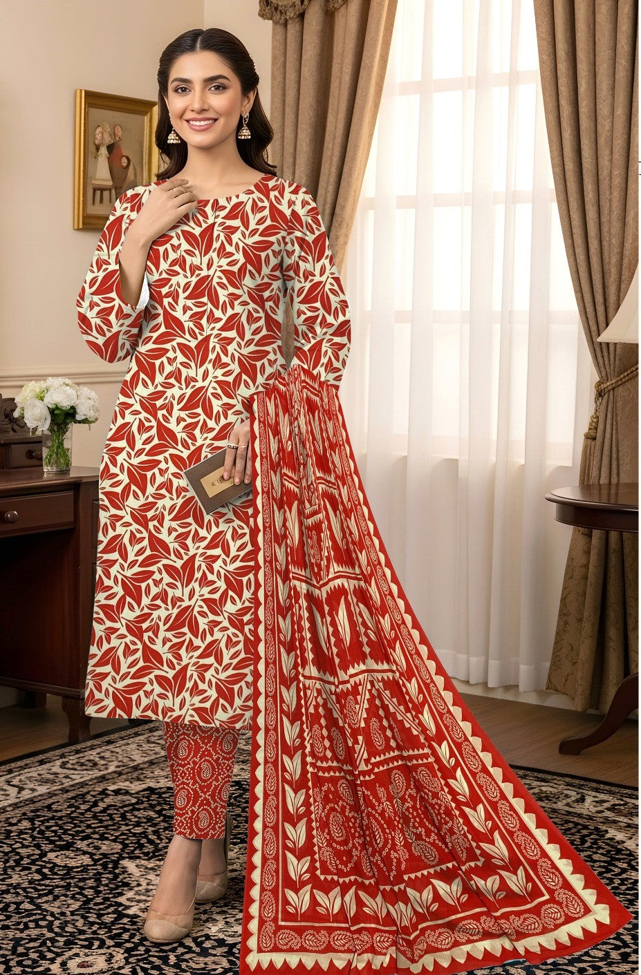 3 Piece Digital Printed Allover
