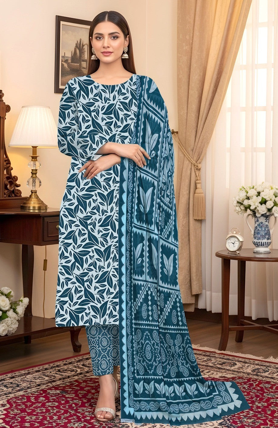 3 Piece Digital Printed Allover